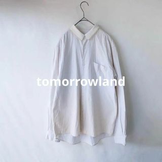 トゥモローランド(TOMORROWLAND)のトゥモローランド  ポロ襟　シャツ ゆったり L(Tシャツ(長袖/七分))