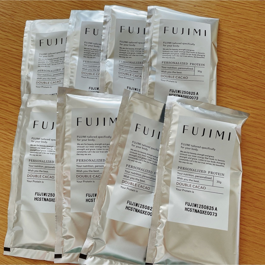 FUJIMI(フジミモケイ)のFUJIMI フジミ/ダブルカカオ風味 8袋 食品/飲料/酒の健康食品(プロテイン)の商品写真