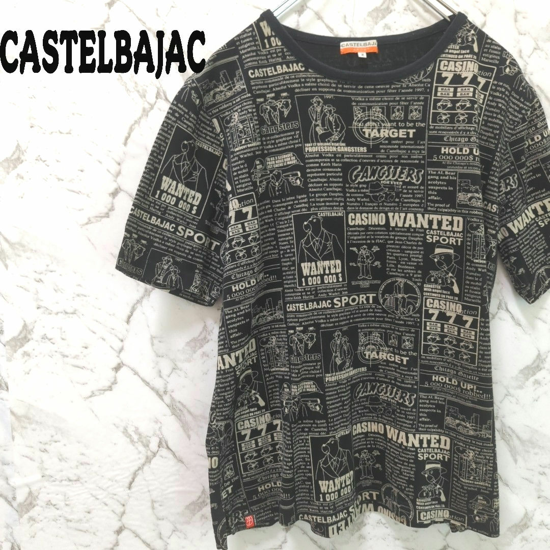 CASTELBAJAC(カステルバジャック)のCASTELBAJAC Tシャツ 総柄 カステルバジャック メンズのトップス(Tシャツ/カットソー(半袖/袖なし))の商品写真