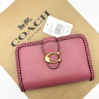 コーチ(COACH)の【COACH☆新品】タビー ミディアム ウォレット・ブレイド！ルージュ！(財布)