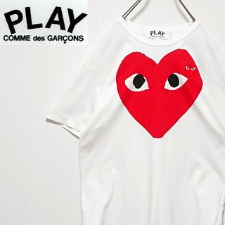 人気モデル プレイ コムデギャルソン 赤 ビック ハート ロゴ 半袖 Tシャツ