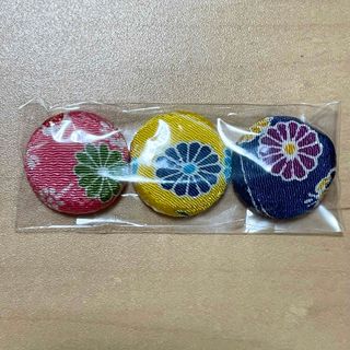 京都土産 和雑貨 丹後ちりめん花柄マグネット(和装小物)