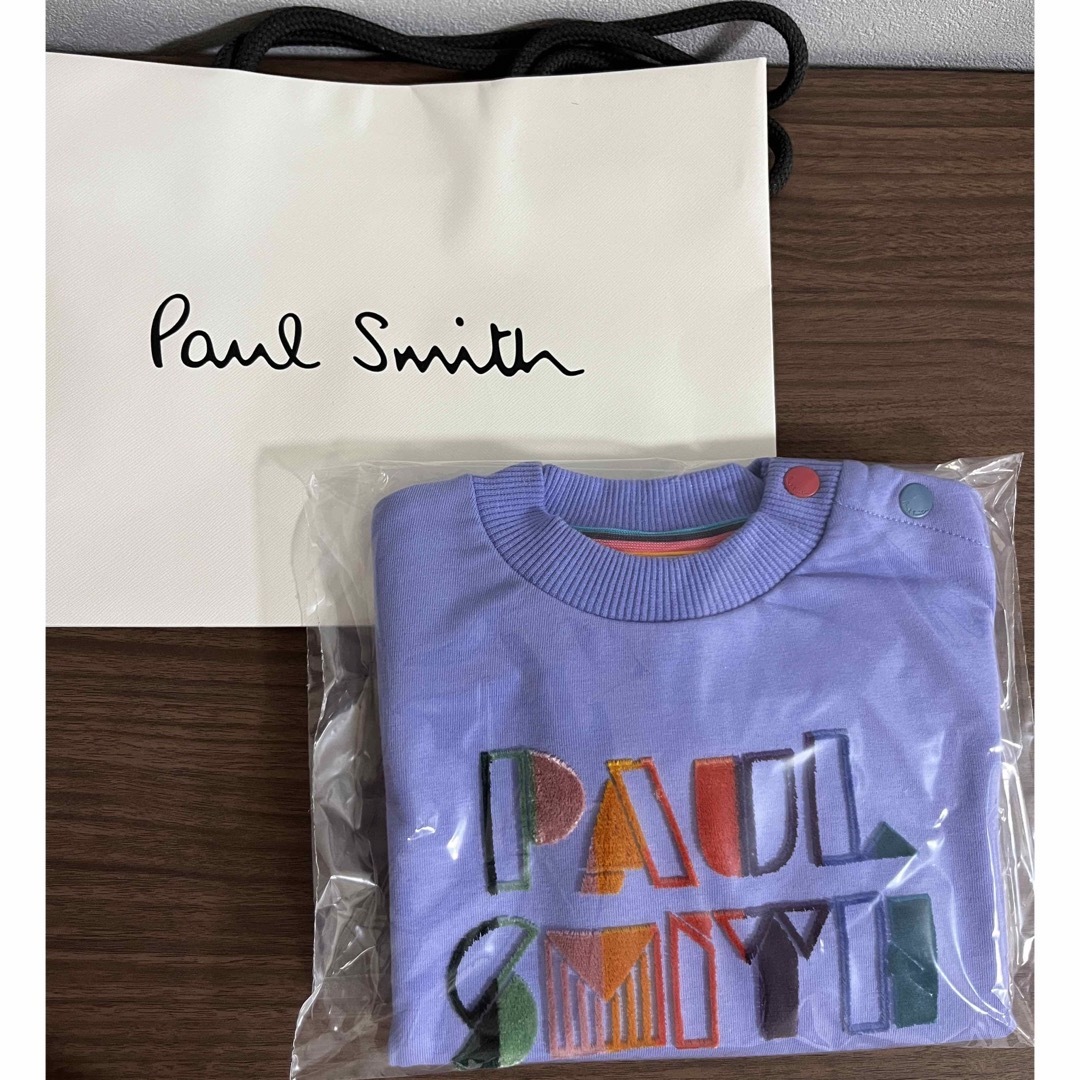 Paul Smith(ポールスミス)の《新品》PaulSmithjunior  ロゴ刺繍プルオーバー　購入時の袋のまま キッズ/ベビー/マタニティのベビー服(~85cm)(トレーナー)の商品写真