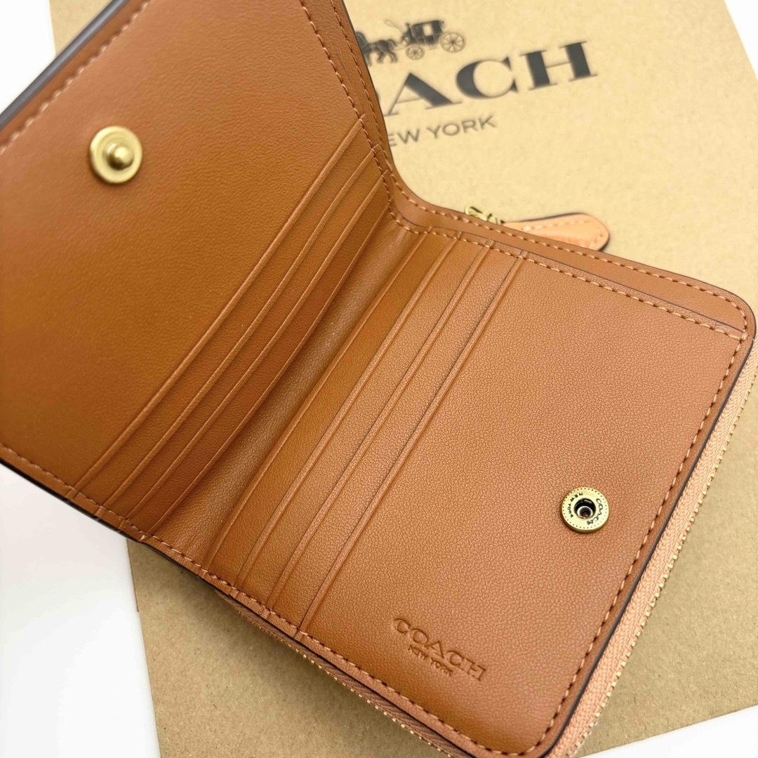 COACH(コーチ)の【COACH☆新品】ビルフォールド ウォレット！オレンジ！レザー！財布！ レディースのファッション小物(財布)の商品写真