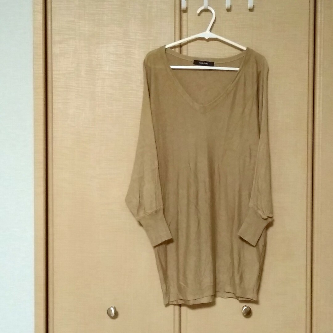 StyleNote ニット セーター ブラウン キャメル ドルマン 絹 カシミヤ レディースのトップス(ニット/セーター)の商品写真