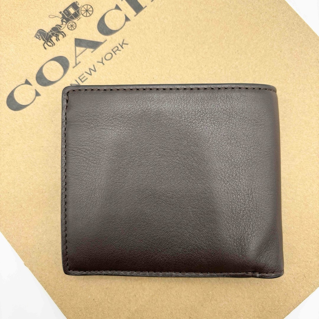 COACH(コーチ)の【COACH☆新品】コイン ウォレット！スポーツ カーフ レザー！マホガニー！ メンズのファッション小物(折り財布)の商品写真