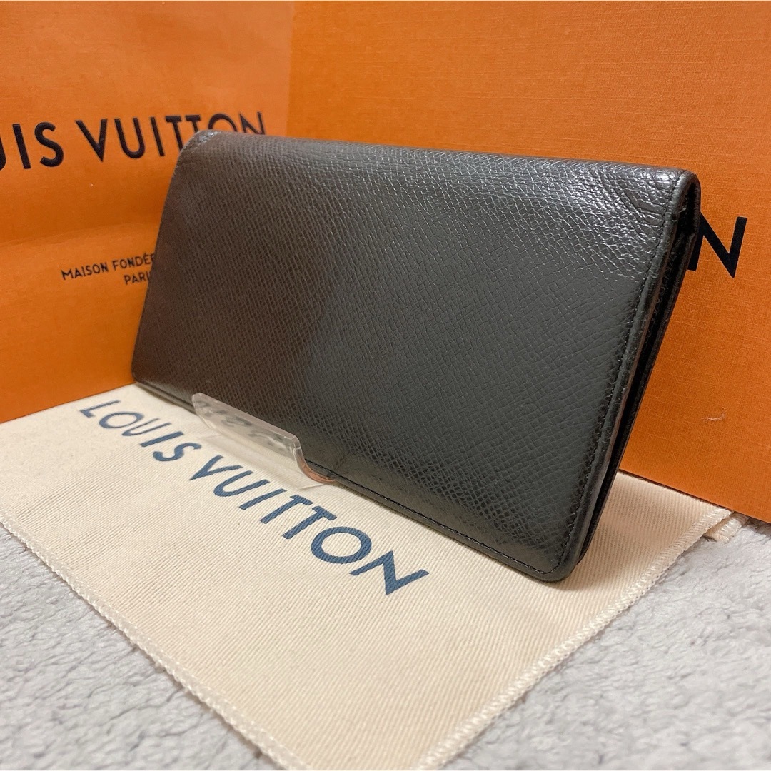 LOUIS VUITTON(ルイヴィトン)の【美品】 ルイヴィトン ポルトフォイユ ブラザ タイガ アルドアーズ ブラック メンズのファッション小物(長財布)の商品写真