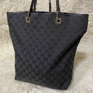 Gucci - GUCCI グッチ GGキャンバス ミニトートバッグ ブラック 黒系