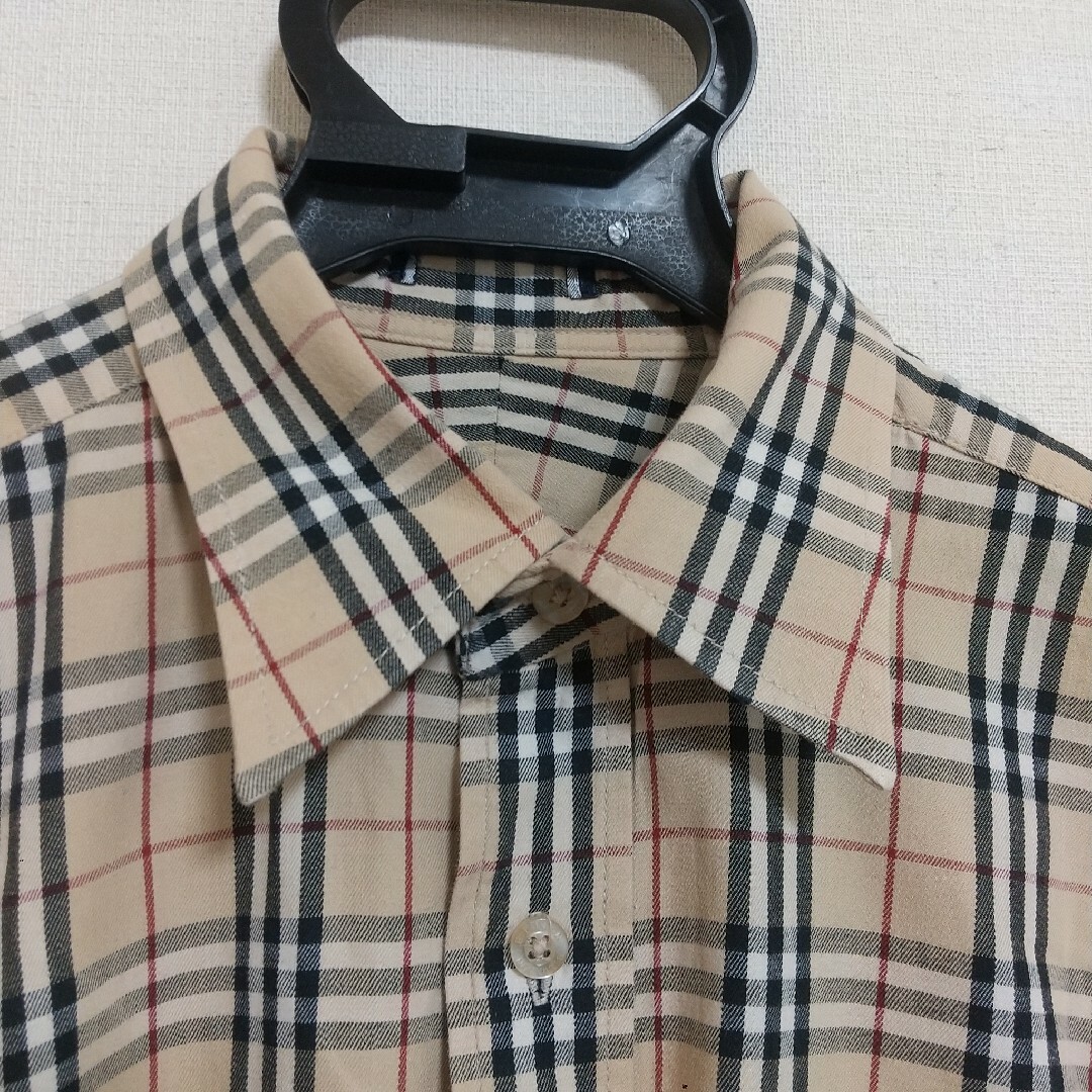 BURBERRY(バーバリー)のBURBERRY LONDON バーバリー柄 ノバチェック柄 長袖シャツ L レディースのトップス(シャツ/ブラウス(長袖/七分))の商品写真