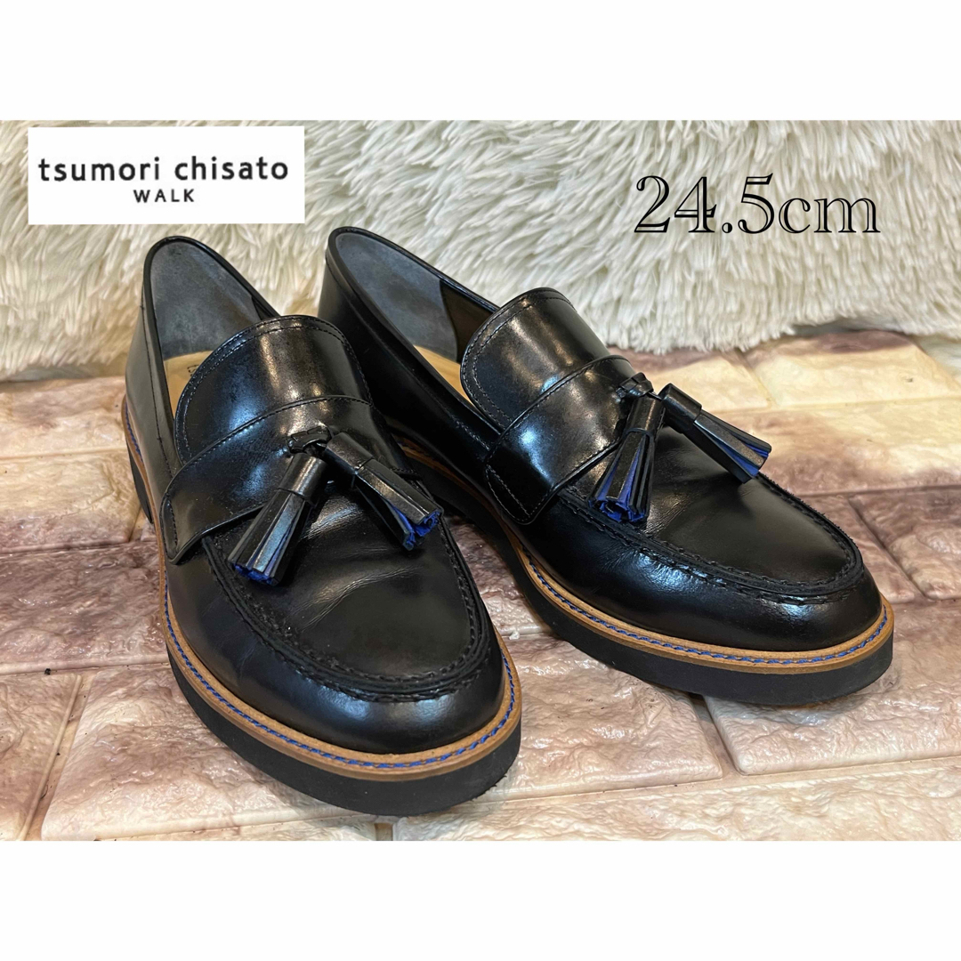 TSUMORI CHISATO(ツモリチサト)の極美品　[ツモリチサトウォーク] タッセル　ローファー 4624 24.5cm レディースの靴/シューズ(ローファー/革靴)の商品写真