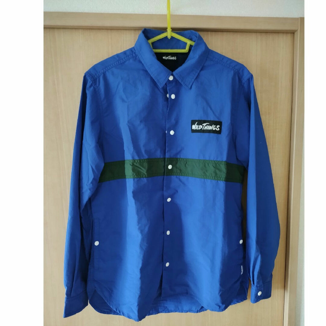 URBAN RESEARCH(アーバンリサーチ)のURBAN RESEARCH　コラナイロンシャツジャケット　 長袖シャツ　ブルー メンズのトップス(シャツ)の商品写真