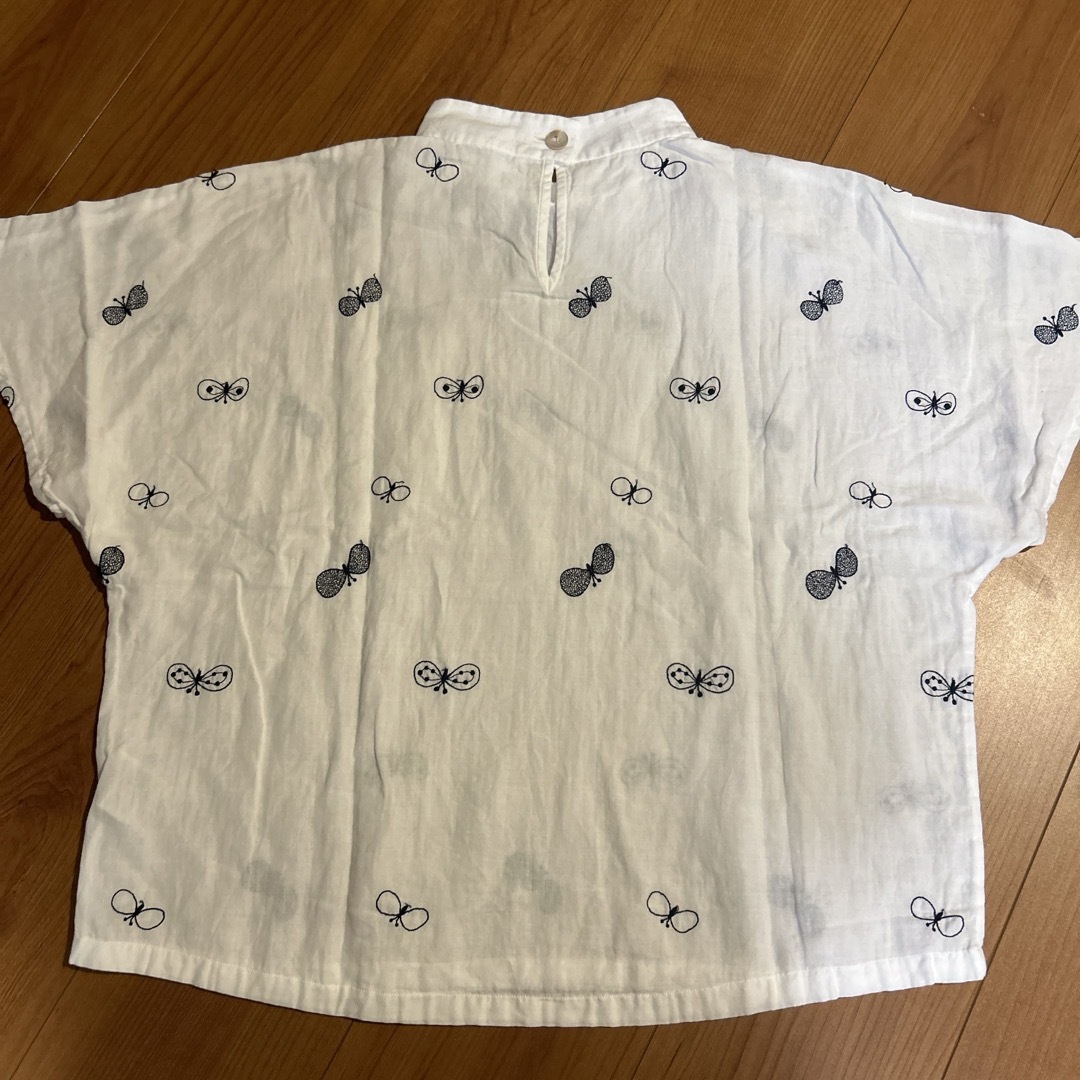 mina perhonen(ミナペルホネン)の美品　ミナペルホネン　choucho半袖カットソー　サイズ36 レディースのトップス(Tシャツ(半袖/袖なし))の商品写真