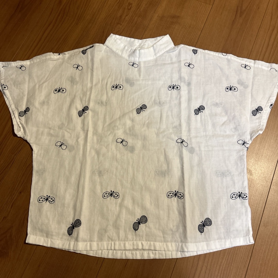 mina perhonen(ミナペルホネン)の美品　ミナペルホネン　choucho半袖カットソー　サイズ36 レディースのトップス(Tシャツ(半袖/袖なし))の商品写真