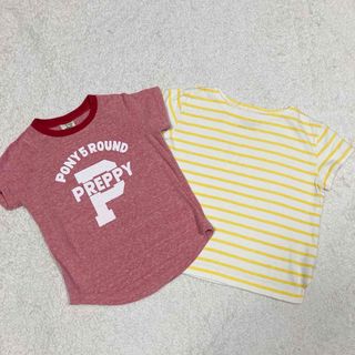 ポニーゴーラウンド(PONY GO ROUND)のポニーゴーラウンド　半袖Tシャツ  女の子　２枚セット　まとめ売り　110(Tシャツ/カットソー)