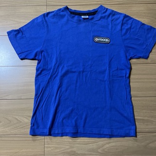 outdoor 半袖Tシャツ 160 ブルー 本体綿100% アウトドア