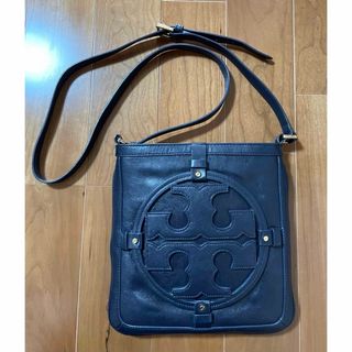 TORY BURCH レザー クロスボディ デカロゴ ショルダーバッグ