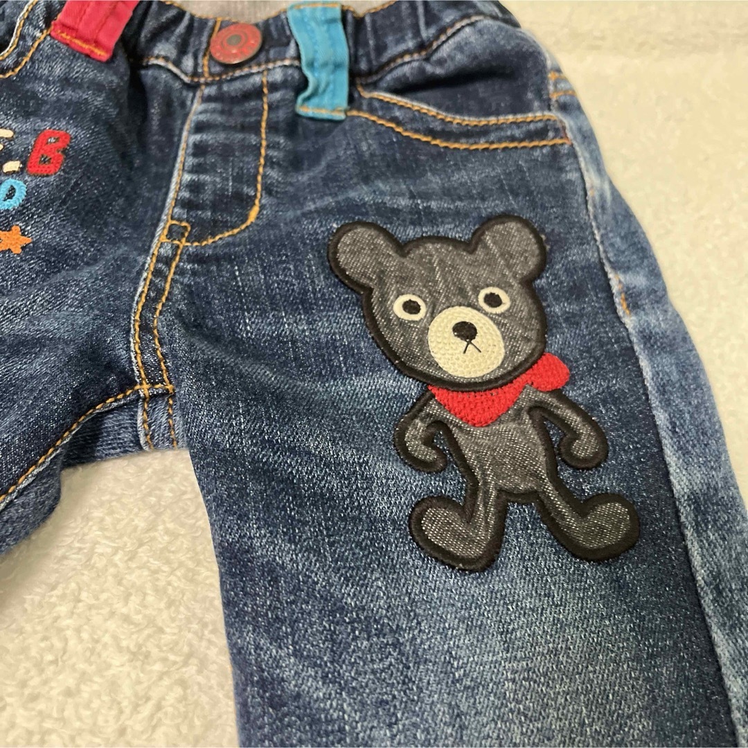 ダブルビー　パンツ　デニム　ビー君　男の子　90  キッズ/ベビー/マタニティのキッズ服男の子用(90cm~)(パンツ/スパッツ)の商品写真