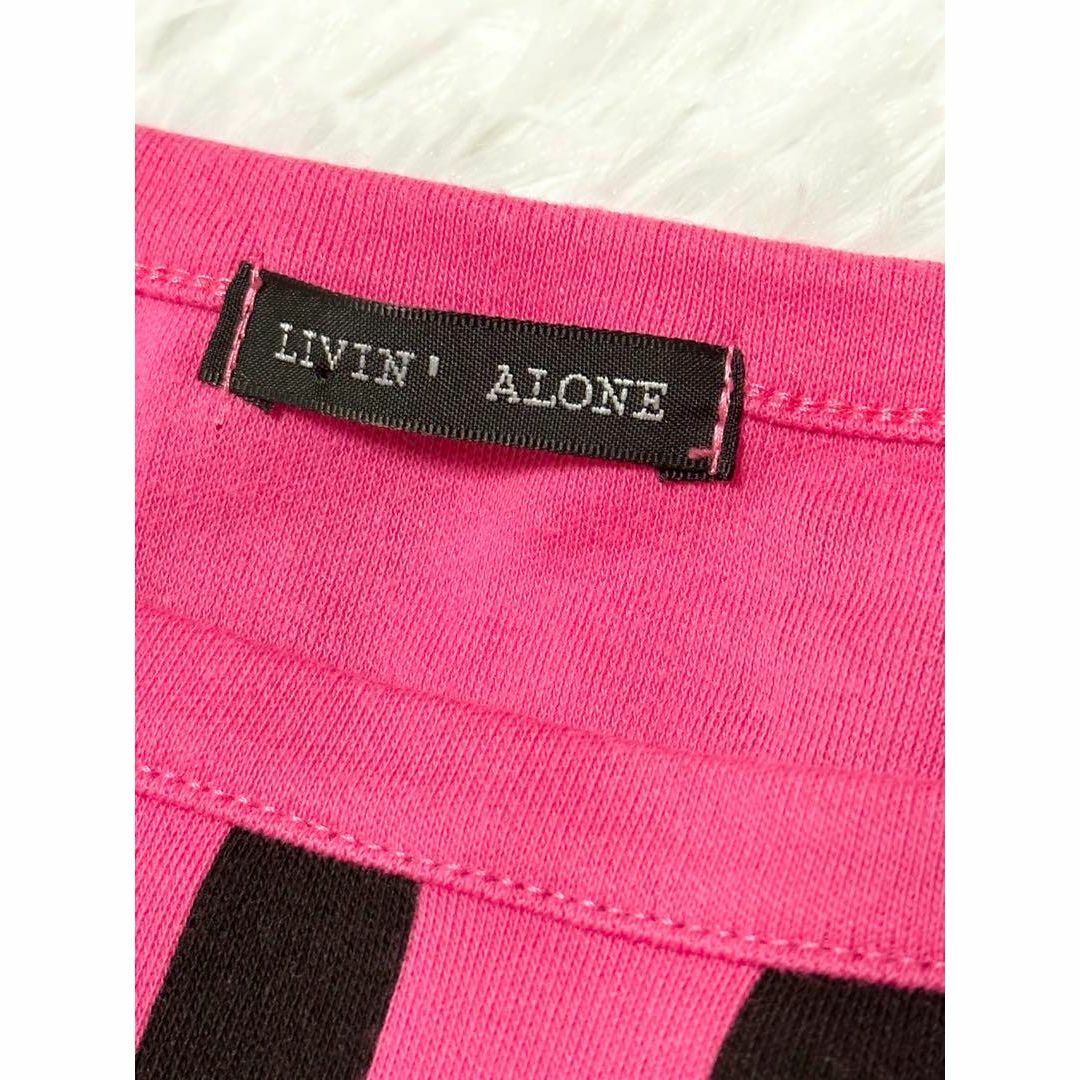 【LIVIN' ALONE】 Tシャツ 肩見せ レディースのトップス(Tシャツ(半袖/袖なし))の商品写真