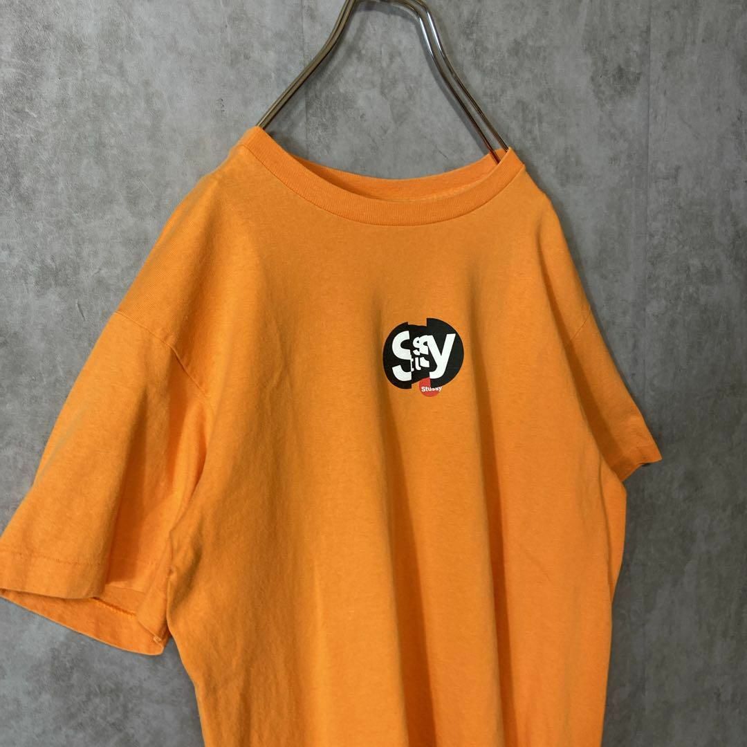 STUSSY(ステューシー)の【usa製、両面プリントロゴ、90s】stussy古着Tシャツ半袖ストリートM メンズのトップス(Tシャツ/カットソー(半袖/袖なし))の商品写真