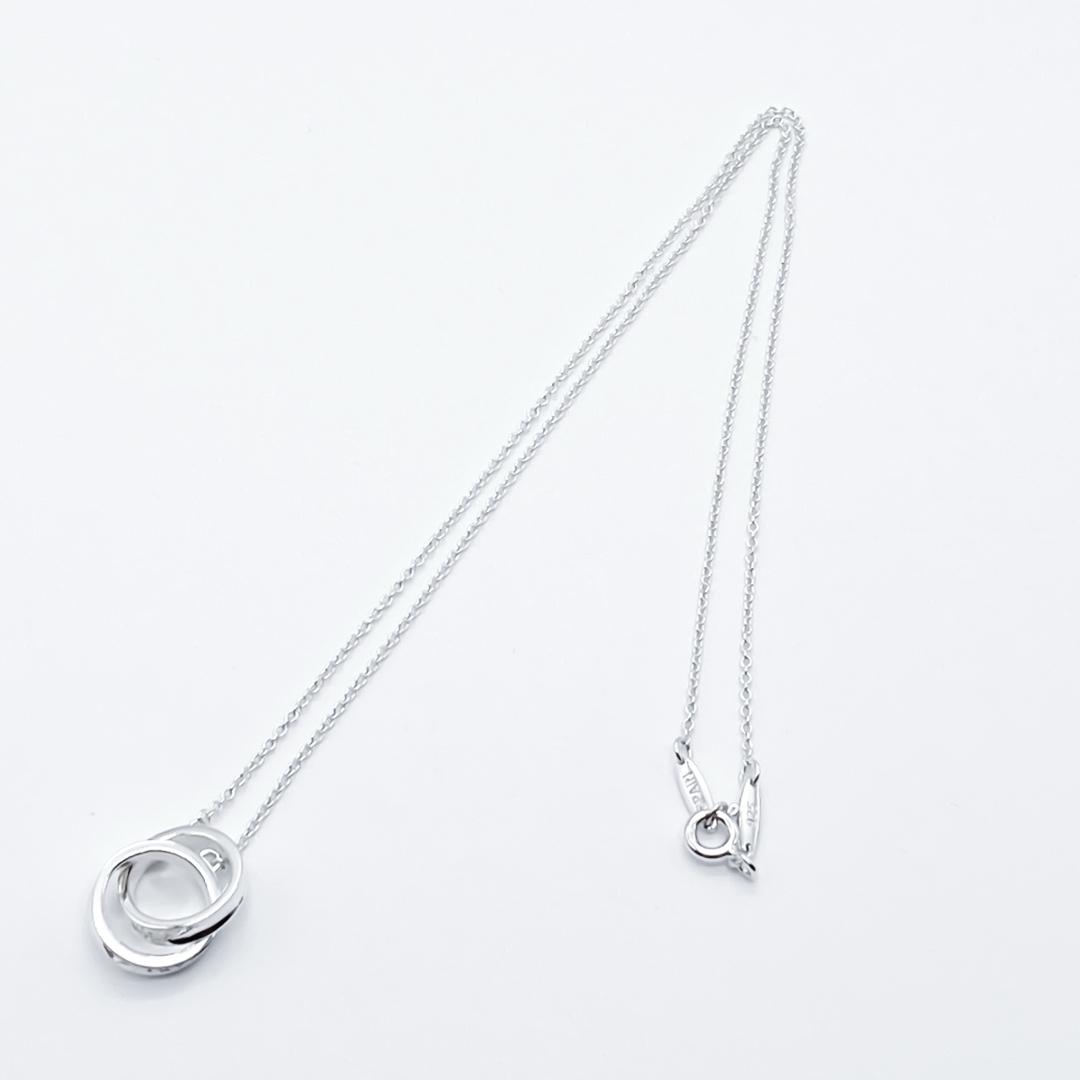 Tiffany & Co.(ティファニー)のティファニー　インターロッキング　サークル　ネックレス　ダブルリング　A260 レディースのアクセサリー(ネックレス)の商品写真