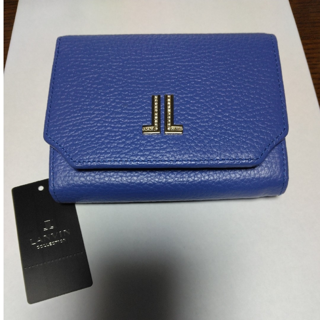 LANVIN en Bleu(ランバンオンブルー)の＜未使用＞　ランバン　折財布　ブルー×グリーン レディースのファッション小物(財布)の商品写真