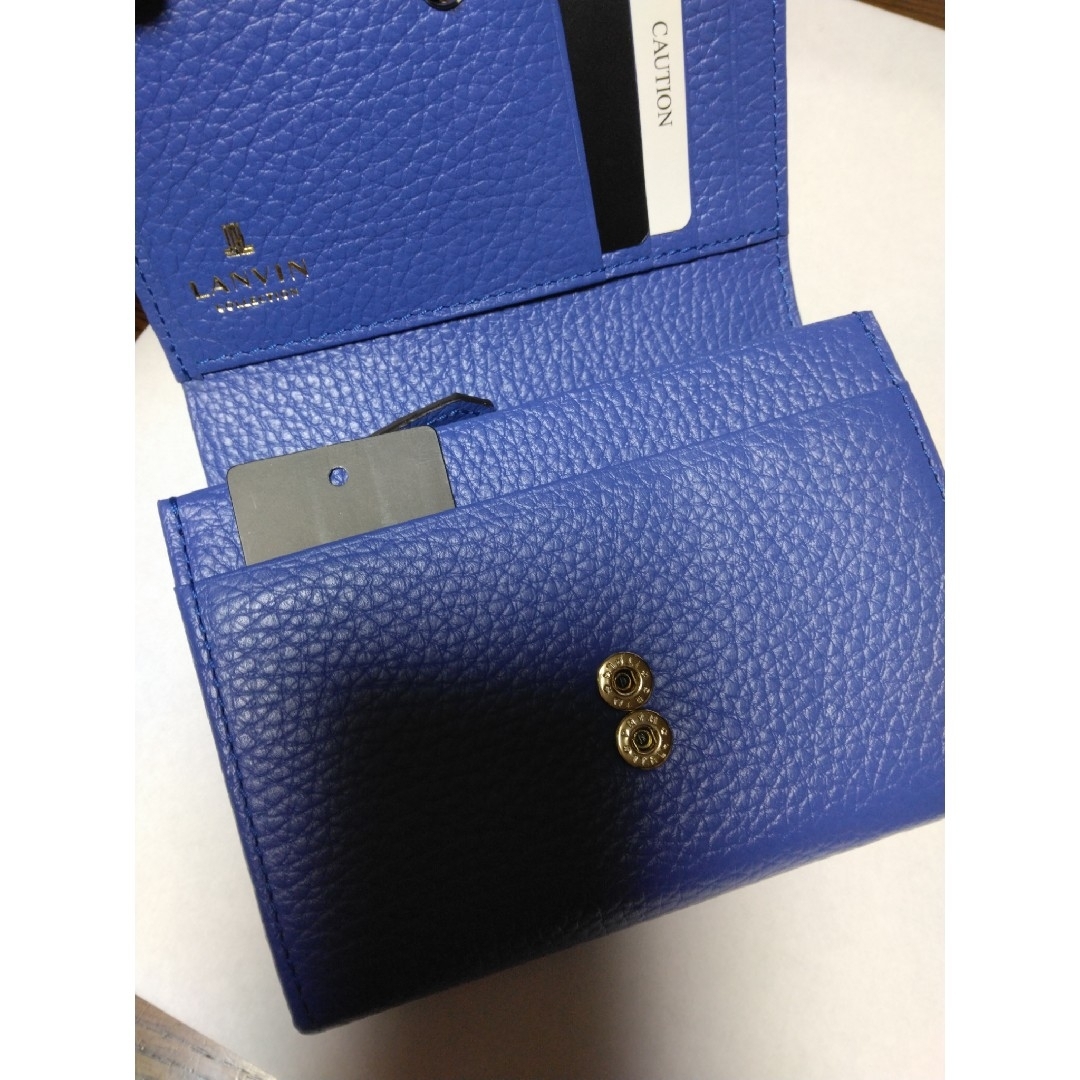 LANVIN en Bleu(ランバンオンブルー)の＜未使用＞　ランバン　折財布　ブルー×グリーン レディースのファッション小物(財布)の商品写真