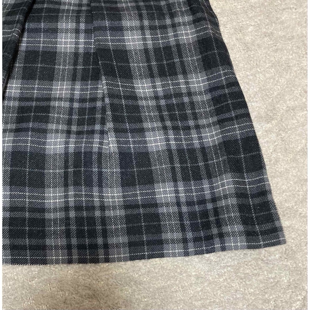 【ESPIE・美品】ブラック系 チェック柄 スカート レディースのスカート(ひざ丈スカート)の商品写真