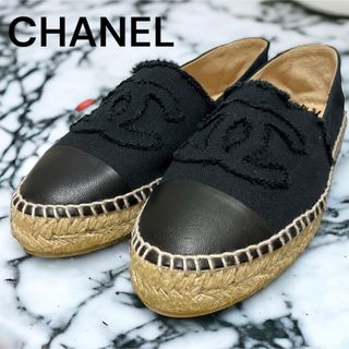 シャネル(CHANEL)の新品未使用品　エスパドリーユ　CHANEL ココマーク　デカココ　箱付き　37(その他)