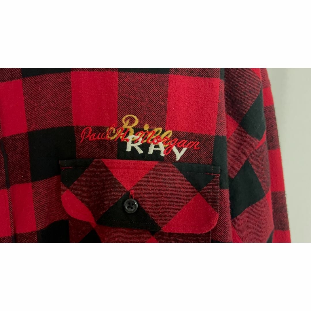 doublet(ダブレット)のdoublet CHAOS EMBROIDERY CHECK SHIRT RED メンズのトップス(シャツ)の商品写真