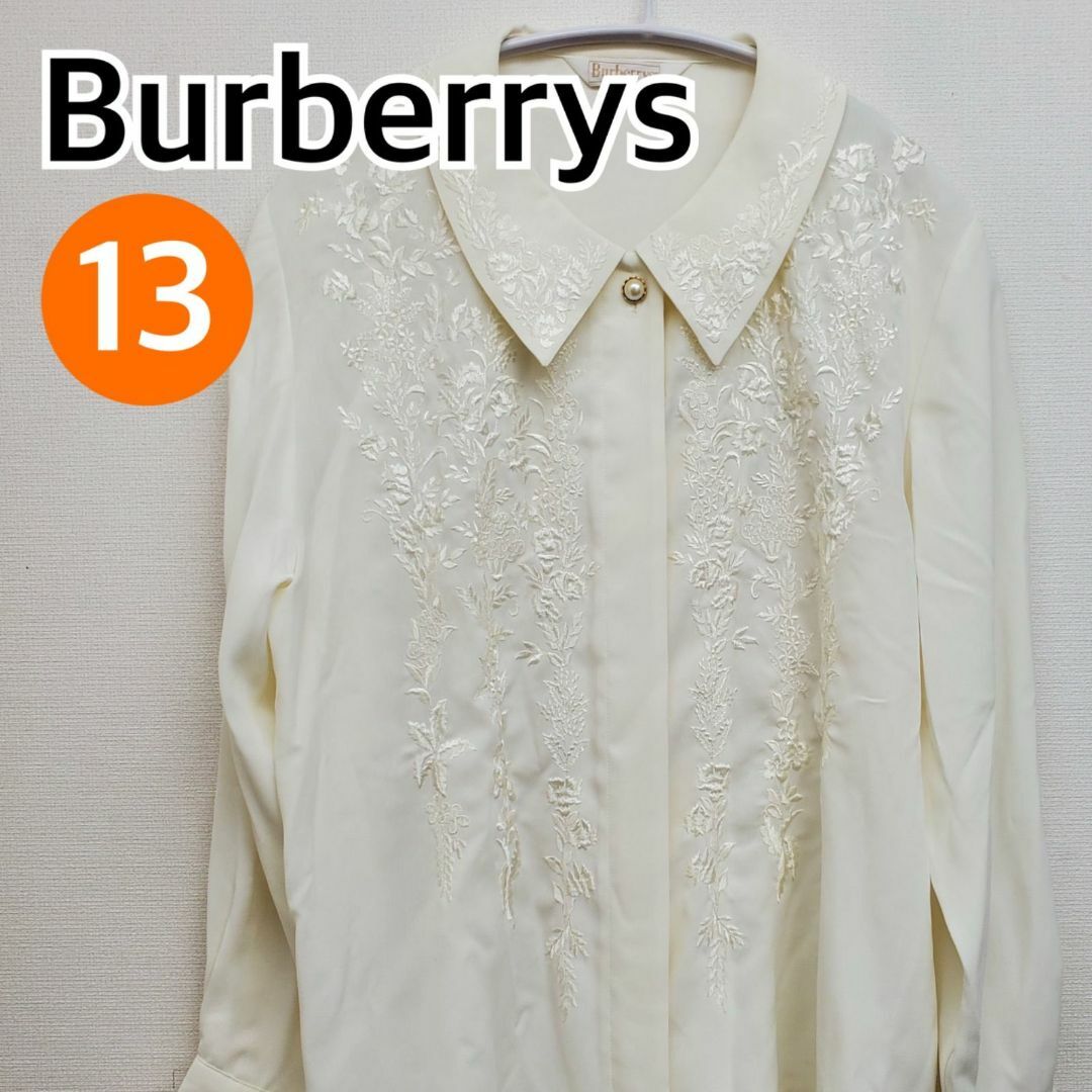 BURBERRY(バーバリー)のBurberrys  シャツ ブラウス 長袖 トップス 花柄 13【CT255】 レディースのトップス(シャツ/ブラウス(長袖/七分))の商品写真