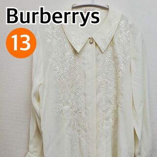 バーバリー(BURBERRY)のBurberrys  シャツ ブラウス 長袖 トップス 花柄 13【CT255】(シャツ/ブラウス(長袖/七分))