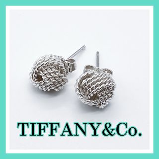 ティファニー(Tiffany & Co.)のティファニー　サマセット　ツイストノット　メッシュ　ピアス　シルバー　A313(ピアス)