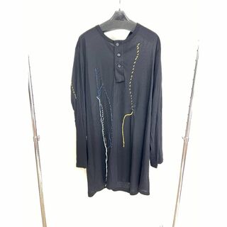 ヨウジヤマモトプールオム(Yohji Yamamoto POUR HOMME)のYohji Yamamoto POUR HOMME 刺繍ヘンリーB(ニット/セーター)