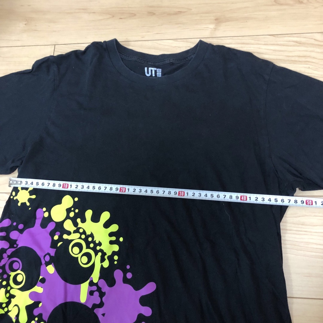 Tシャツ　スプラトゥーン　ユニクロ　黒　Lサイズ メンズのトップス(Tシャツ/カットソー(半袖/袖なし))の商品写真