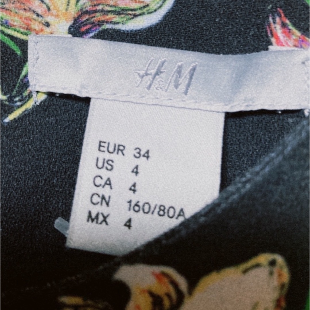 H&M(エイチアンドエム)の上品　和柄　花柄　ワンピース レディースのワンピース(ミニワンピース)の商品写真