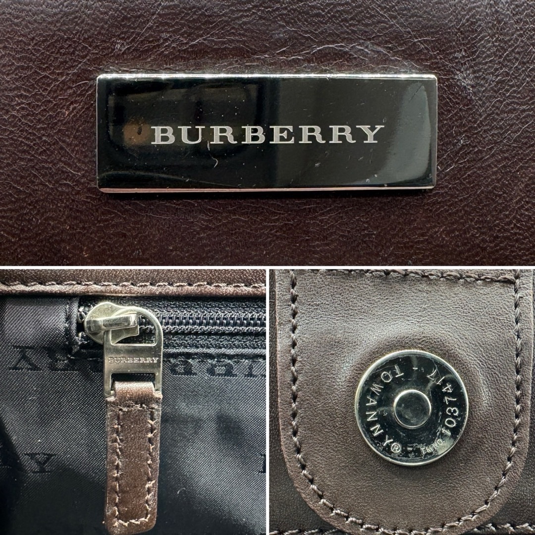 BURBERRY(バーバリー)の✨美品✨バーバリー ハンドバッグ ノバチェック ロゴプレート キャンバス レザー レディースのバッグ(ハンドバッグ)の商品写真