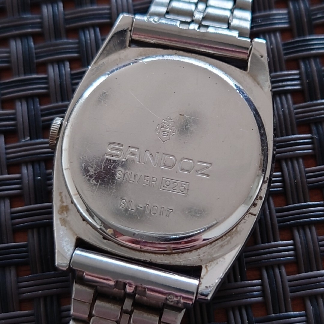 SWISS 老舗 SANDOZ シルバー925 ダイヤ5石 レディース 腕時計 レディースのファッション小物(腕時計)の商品写真