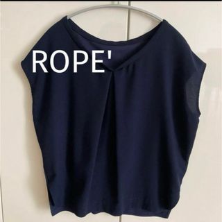 ロペ　ROPE'   Vネックカットソー　38  フレンチスリーブ