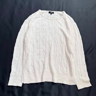 セオリー(theory)の【美品・23SS】セオリー/theory 春ニット セーター　ケーブル編　サマー(ニット/セーター)