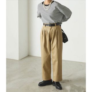 【美品】forksy. スリータックチノパンツ 完売品(チノパン)