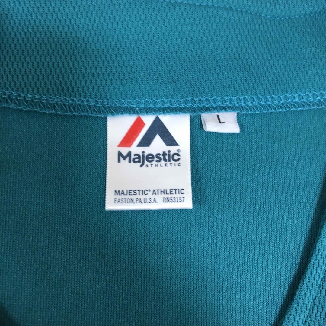 西武ライオンズ　ユニフォーム　西武鉄道　Lサイズ　majestic メンズのトップス(Tシャツ/カットソー(半袖/袖なし))の商品写真