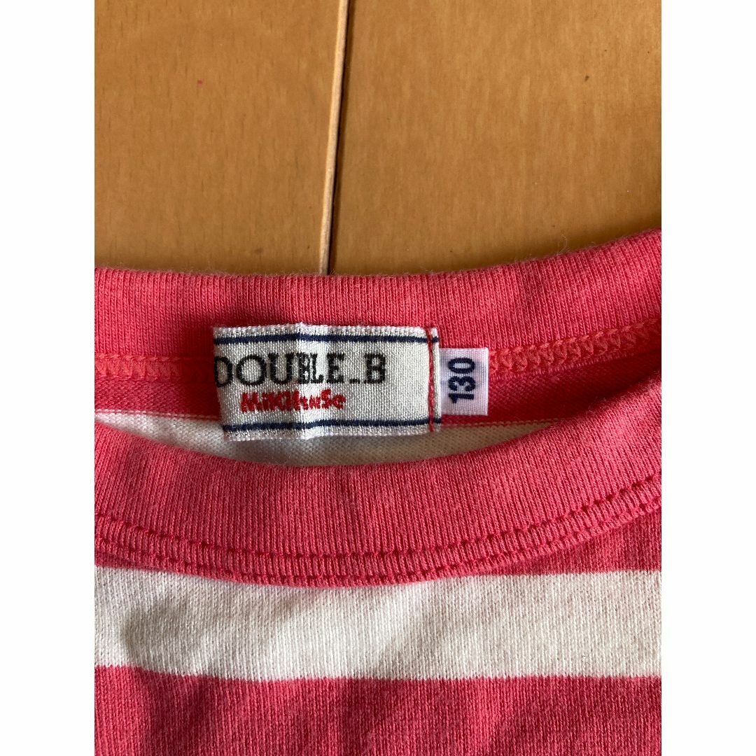 DOUBLE.B(ダブルビー)の130センチ　ダブルビー2枚セット キッズ/ベビー/マタニティのキッズ服女の子用(90cm~)(Tシャツ/カットソー)の商品写真