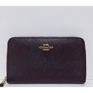 コーチ(COACH)の☆超美品☆送料無料☆COACHコーチレザーラウンドファスナー財布☆(財布)