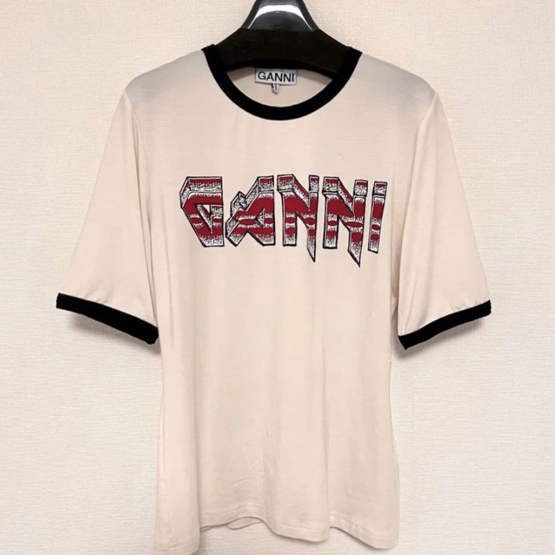 GANNI Light Stretch Jersey-T-shirts レディースのトップス(Tシャツ(半袖/袖なし))の商品写真