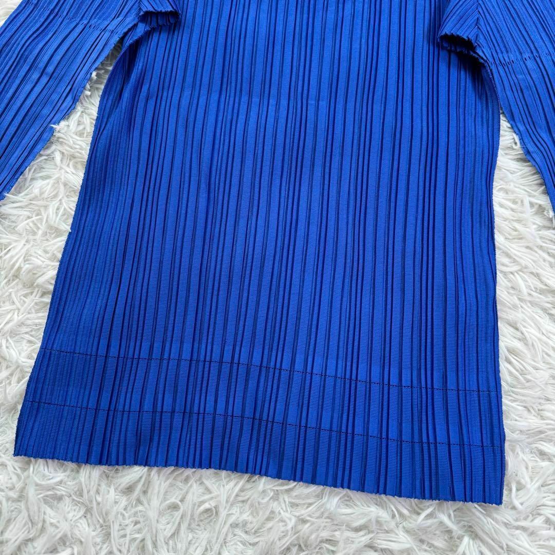 PLEATS PLEASE ISSEY MIYAKE(プリーツプリーズイッセイミヤケ)の美品 入手困難 プリーツプリーズ ブラウス 点線模様 Lサイズ タートルネック レディースのトップス(カットソー(長袖/七分))の商品写真