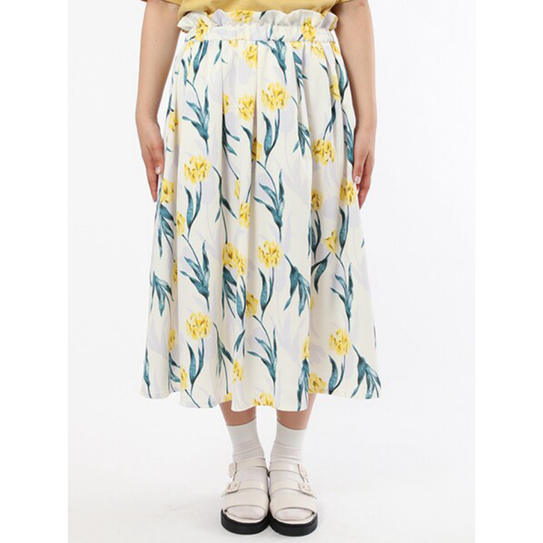 w closet(ダブルクローゼット)のチューリップ柄　スカート   レディースのスカート(ロングスカート)の商品写真