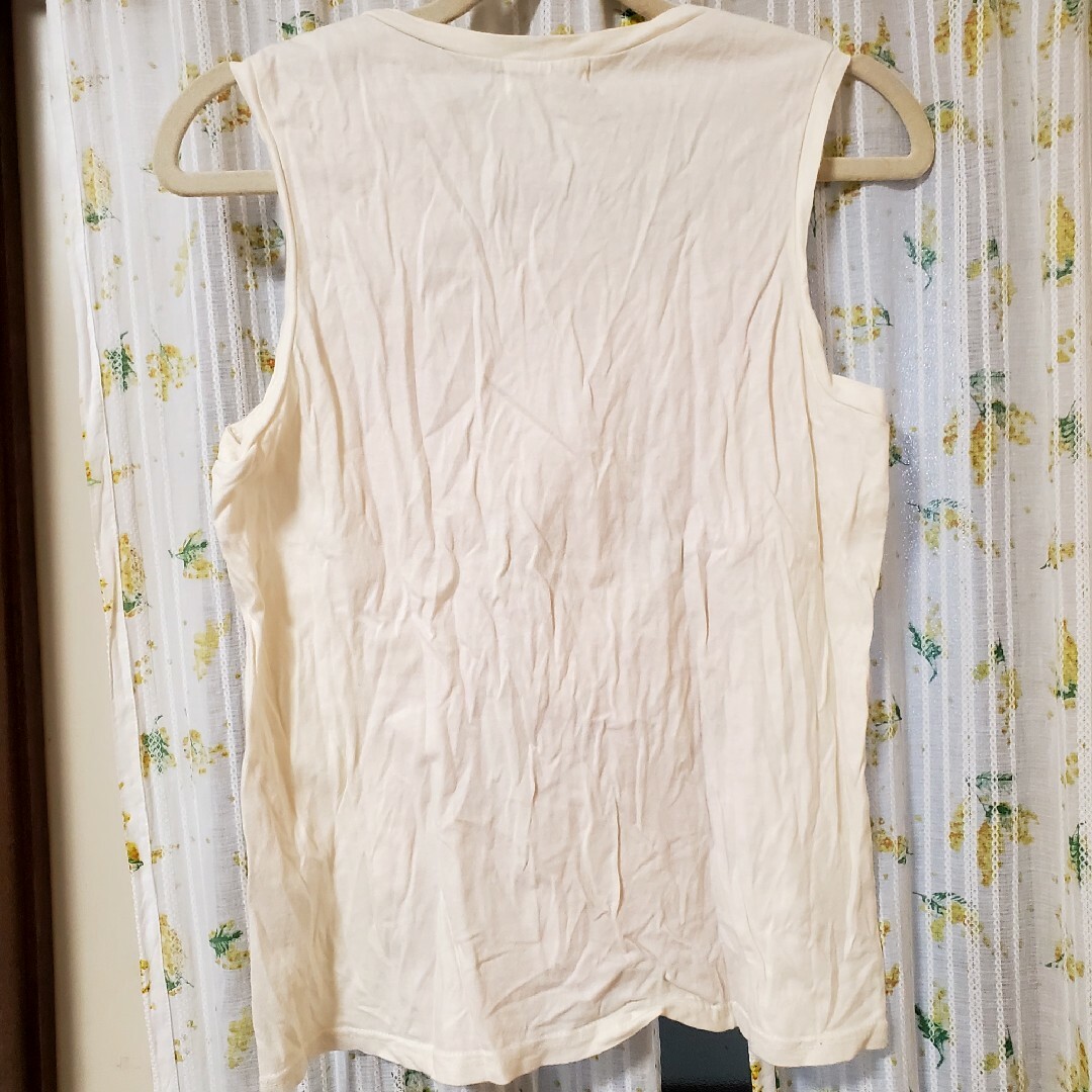 シワ加工風 和柄ノースリーブ レディースのトップス(Tシャツ(半袖/袖なし))の商品写真