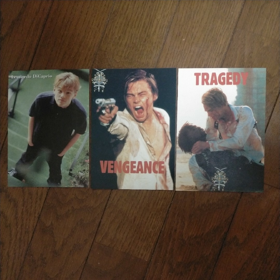 レオナルド・ディカプリオ　ポストカード　3枚セット エンタメ/ホビーのタレントグッズ(アイドルグッズ)の商品写真