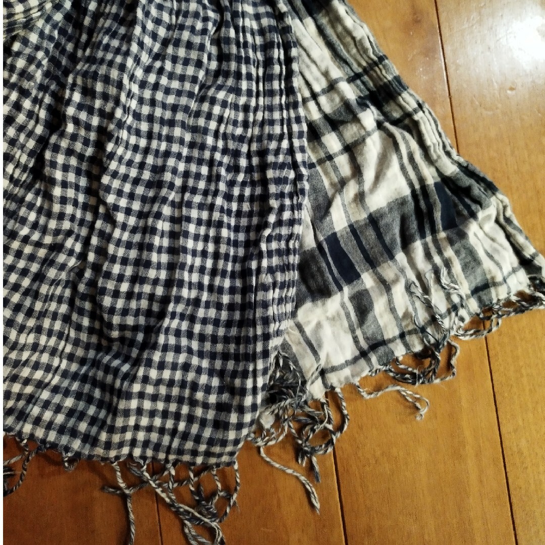 MUJI (無印良品)(ムジルシリョウヒン)の無印良品　綿　ストール レディースのファッション小物(ストール/パシュミナ)の商品写真