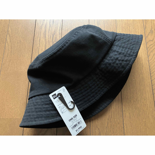 GU - 【新品♡】GU  UVカット ツイルバケットハット キャップ 帽子 男女兼用 黒
